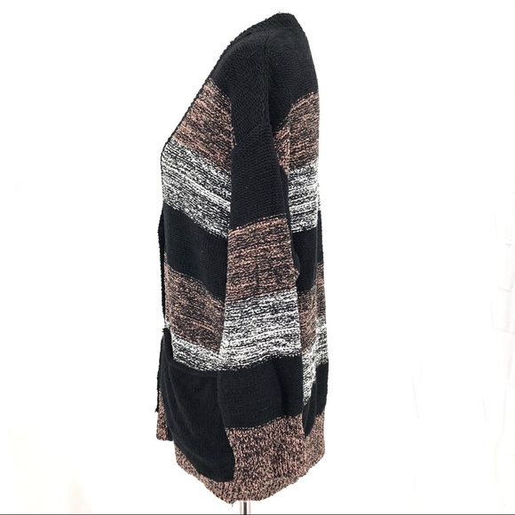 Free People Black Southport Oversized Beach Cardi - Picture 5 of 10